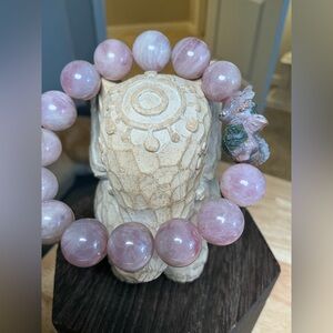 Purple Rose Quartz 13mm with Oj Dragon